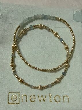 eNewton Hope Unwritten Aquamarine bracelet and Dignity Sincerity in Aquamarine